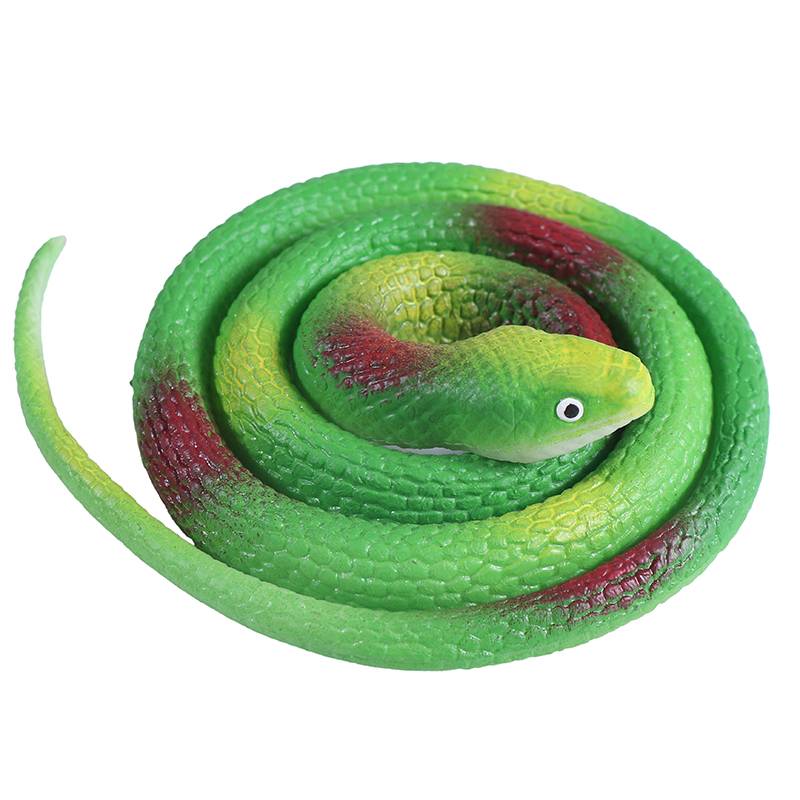 Simulation rubber snake 73cm tidy spoof spoofs scary and funny children's creative toy soft glue fake snake rushing bird props