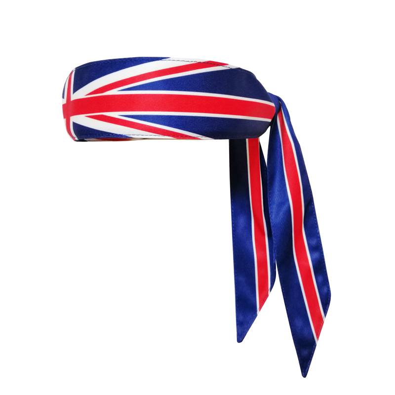 Red and blue rice flag