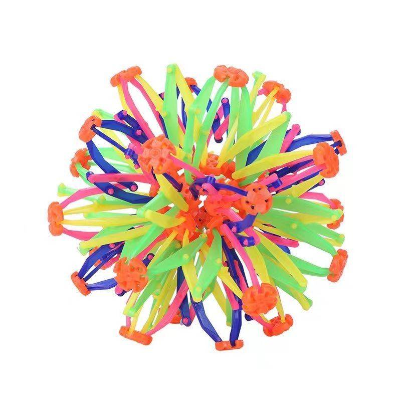 Children's ball puzzle, magic telescopic deformation ball, hundreds of flower balls become large elastic outdoor throwing ball toys large