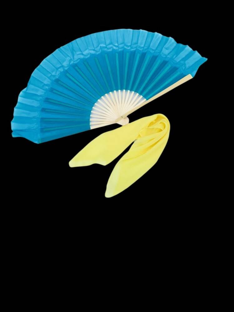 Yunnan lanterns really silk fans, sanior flower drum lantern, tea mountain, singing Jiaozhou Yangge fan dance silk scarf practice small red fan