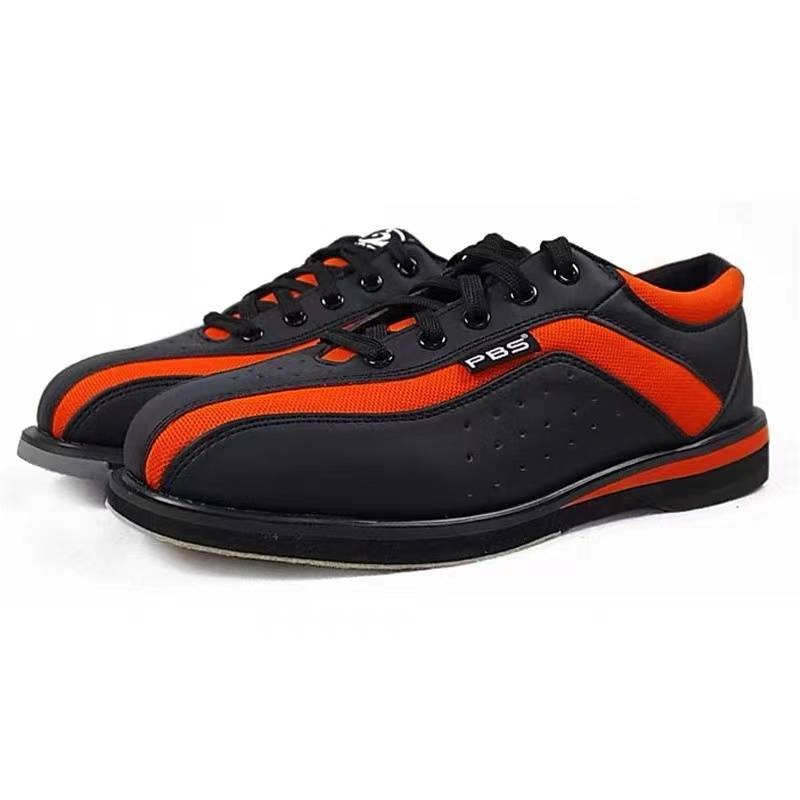 SH bowling ball supplies hot -selling primary PBS brand professional bowling sneakers men and women universal orange black