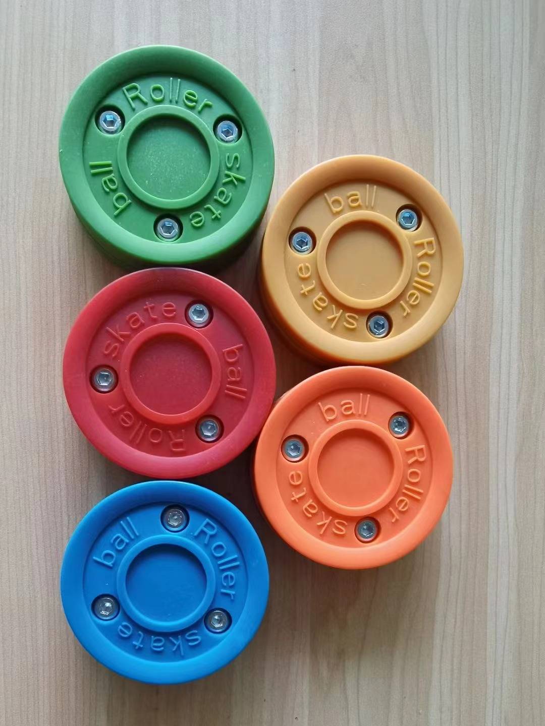 Double -layer Ice Hockey Land Training Green Cake Green Cake Drought Ice Hockey Flat Basket Stick Ice Hockey Competition Special Roller Skating Bread