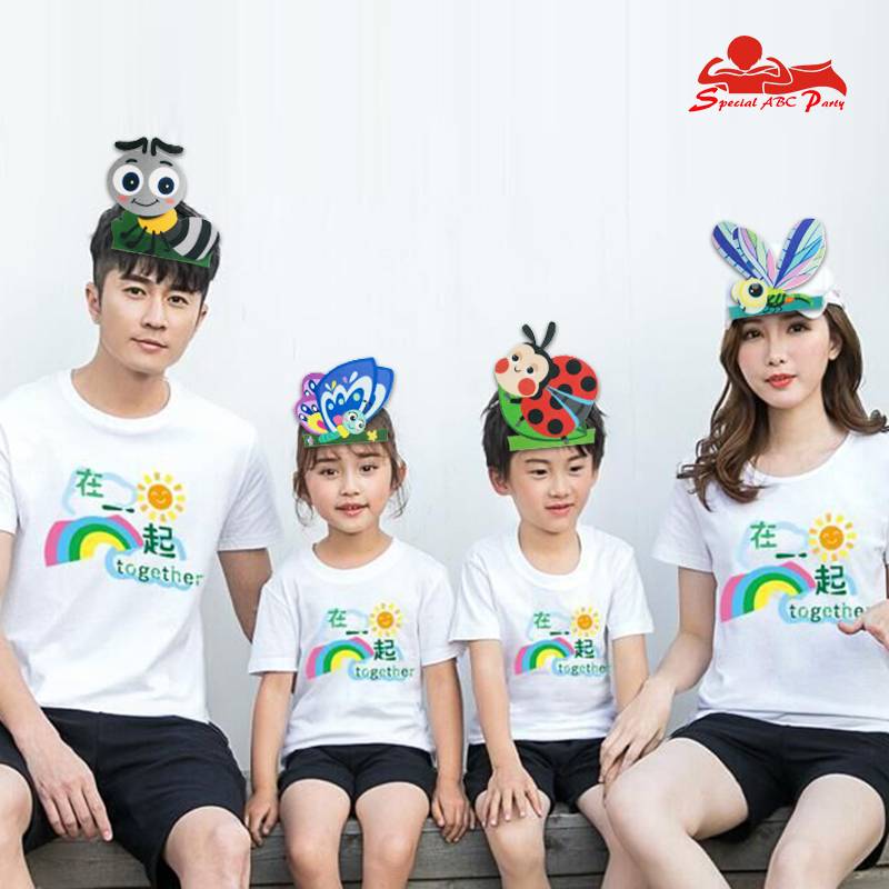 Children's ant butterfly bee insect headwear cartoon bug ladycontal parent -child activity story performance props