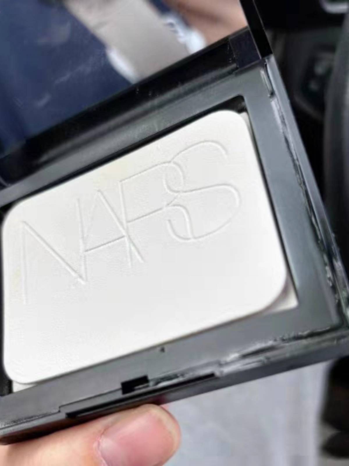 Big white cake Nars original makeup powder puff leather special rectangular beauty makeup tool soft density velvet