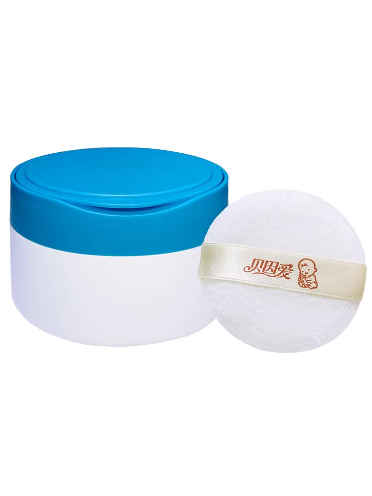 Baby cool body powder, empty box baby powder puff box portable newborn mule puff, soft hair large capacity