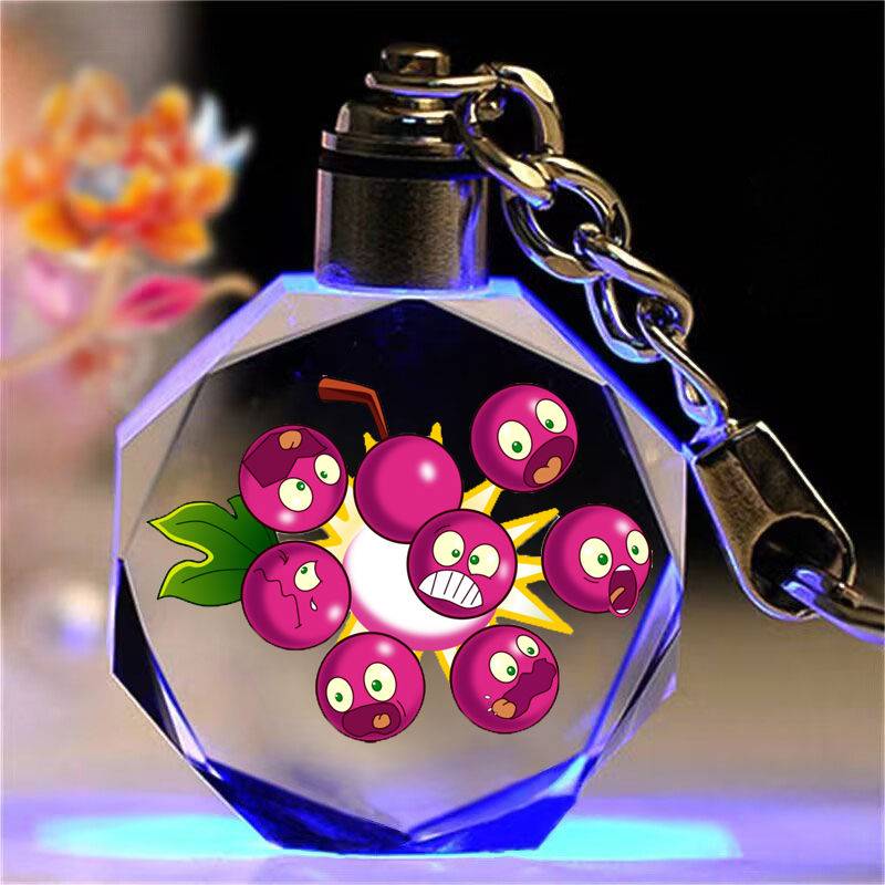 Plants vs. Zombie Crystal Laughing Key Number Gun Pea Boaning Birthday Gifts Send Classmates Girlfriends
