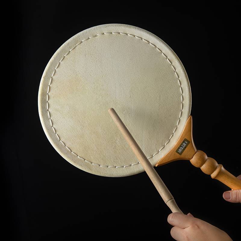 Borengtang Taiwan Pure Handmade Cruckets Drum Fan Drum Handle Drum National Musical Instrument Send Bag