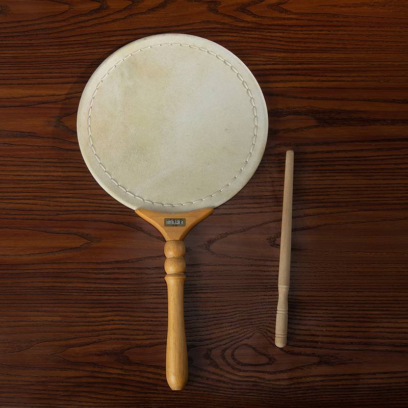Borengtang Taiwan Pure Handmade Cruckets Drum Fan Drum Handle Drum National Musical Instrument Send Bag