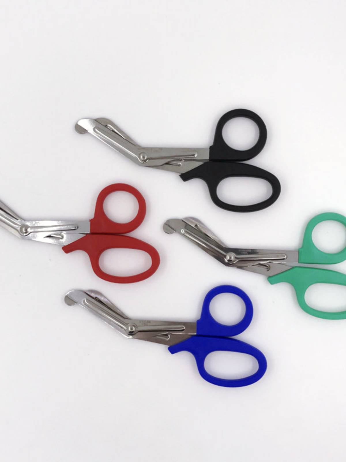 15cm muscle effect stickers bandage scissors High -quality first -aid box Cut outdoor life -threatening outdoor life mostly uses sawtooth black red