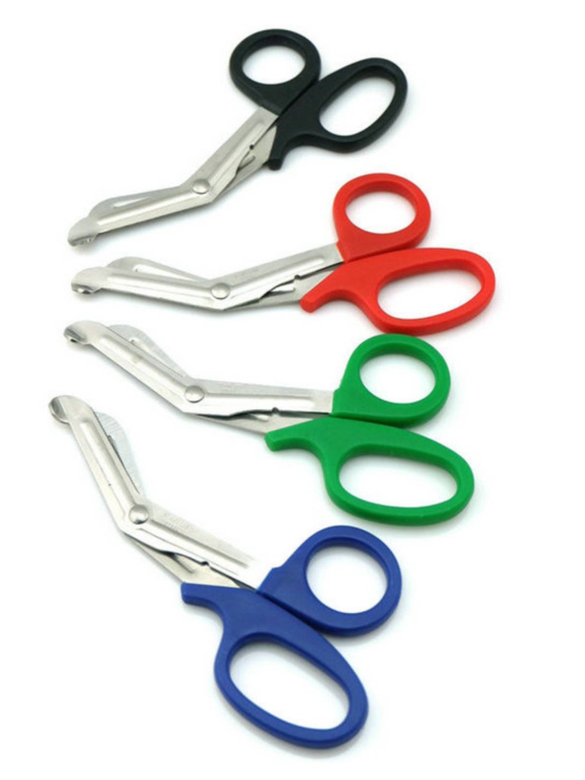15cm muscle effect stickers bandage scissors High -quality first -aid box Cut outdoor life -threatening outdoor life mostly uses sawtooth black red