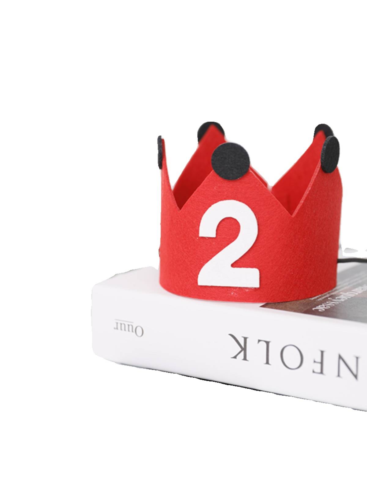 Xiaohongshu, the same red birthday hat, crown hat Ins letters balloons, children's year old birthday camera props