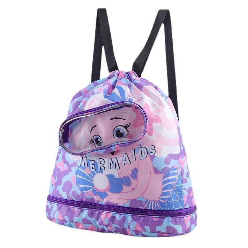 Children's swimming bag in summer, wet and wet separation, waterproof, wash storage bag, male girl sports portable beach backpack