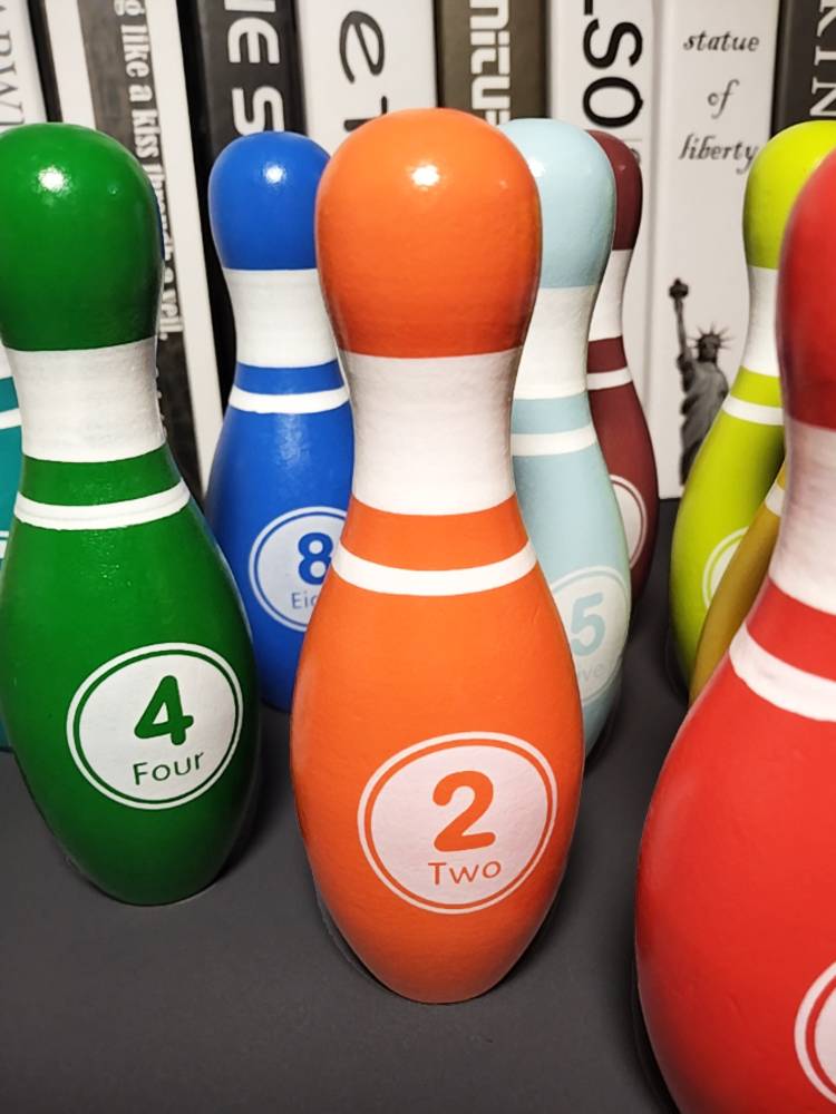 Children's solid wood bowling toy large indoor ball sports 2 baby puzzle 5 kindergarten 3 to 6 -year -old boy