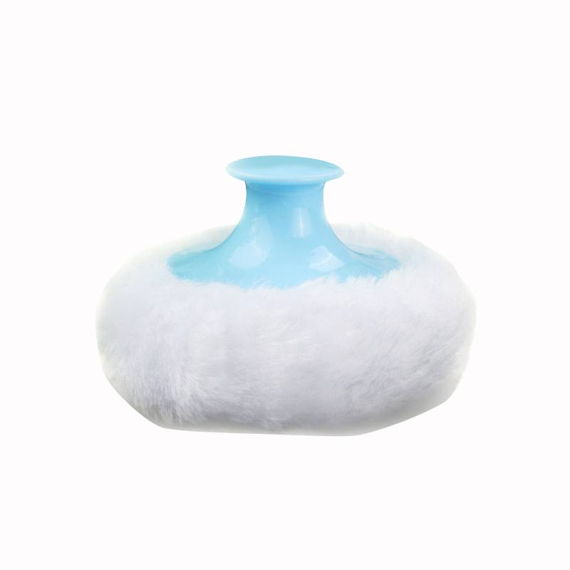 Baby handle powder puff baby cool body powder puff newborn puff sponge velvet fluff super soft tweezo powder flutter