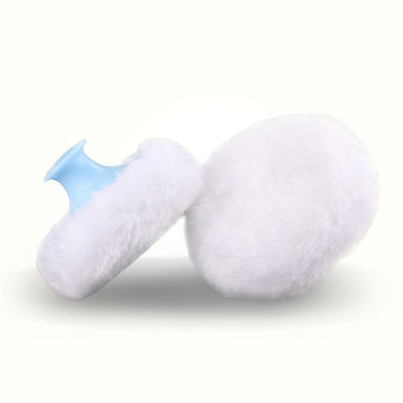 Baby handle powder puff baby cool body powder puff newborn puff sponge velvet fluff super soft tweezo powder flutter