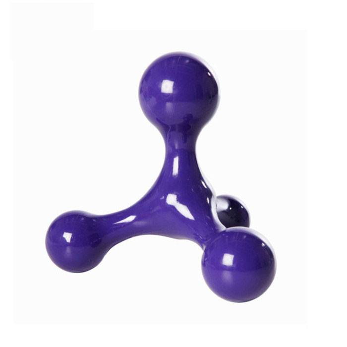 Decacon massager muscles relax the bottom of the foot, and the gym yoga hand holds a band mural ball