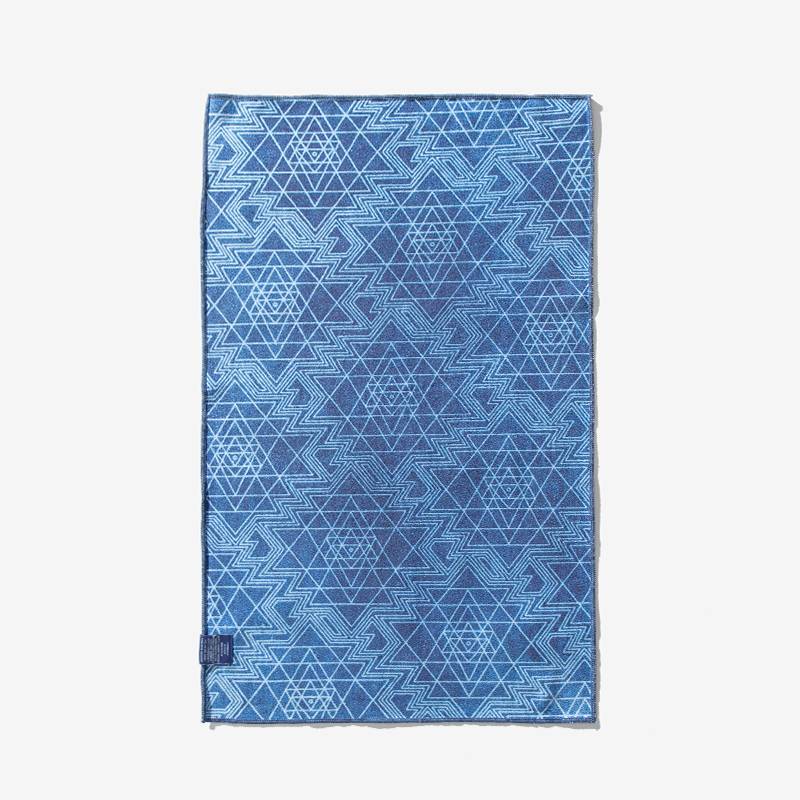 Thinking of blue yoga pops water towel inverted anti-social without return