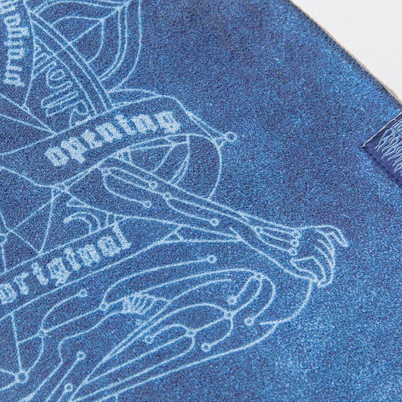 Thinking of blue yoga pops water towel inverted anti-social without return