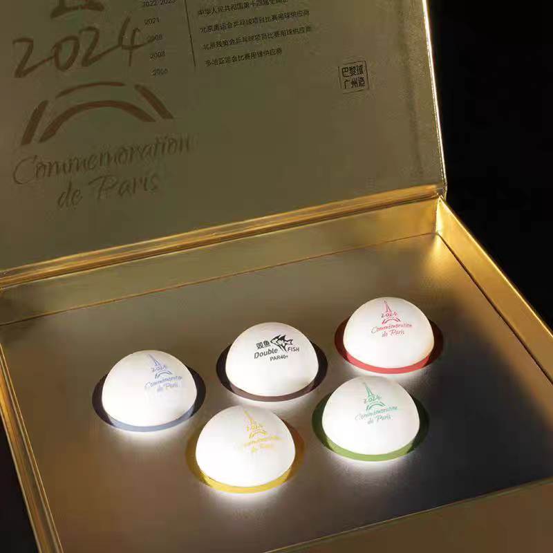 New Pisces 2024 Paris Olympic Games Memorial Ball Golden Gift Box 5 special white 3 stars with authentic products