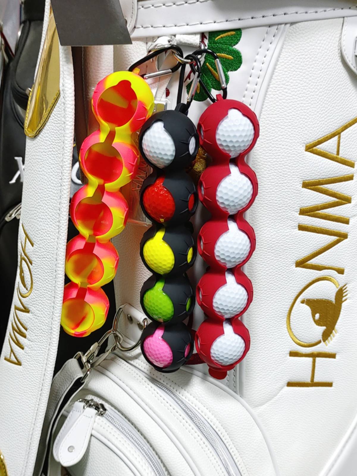 New Golf Set Golf Silicone Skin Set can be equipped with 5 balls portable golf bag