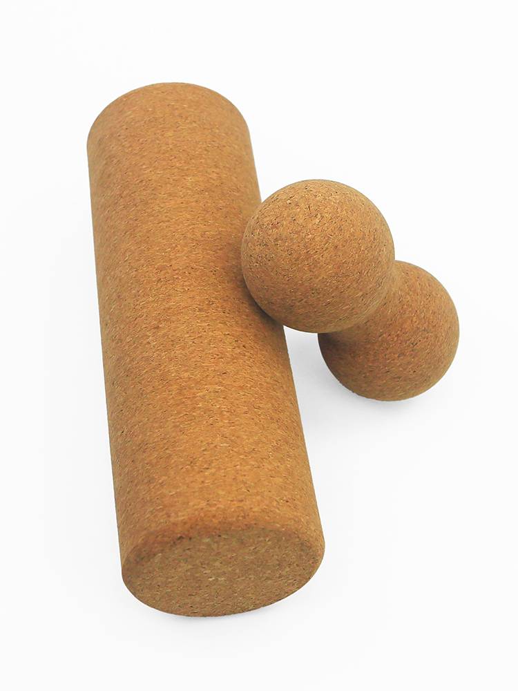 Shi Yan Cork Yoga Walk Cylinage Massage Relax shaft missing Pulati to implement the heart peanut ball yoga pillar