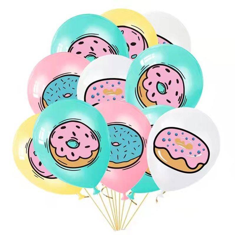 Ice cream dance props dancing balloon balloon children hold donut ice cream smiley face balloon cute cartoon shape