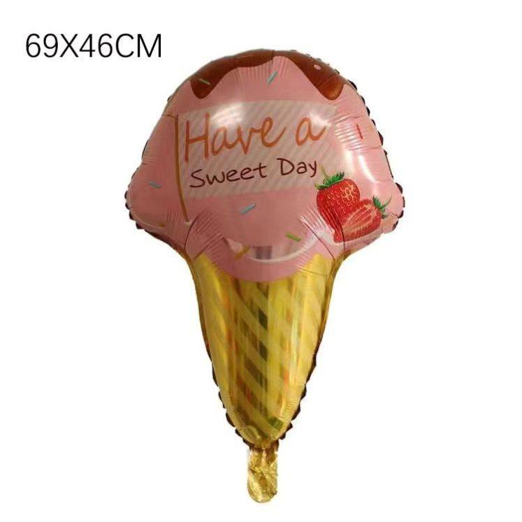 Pink strawberry ice cream 1