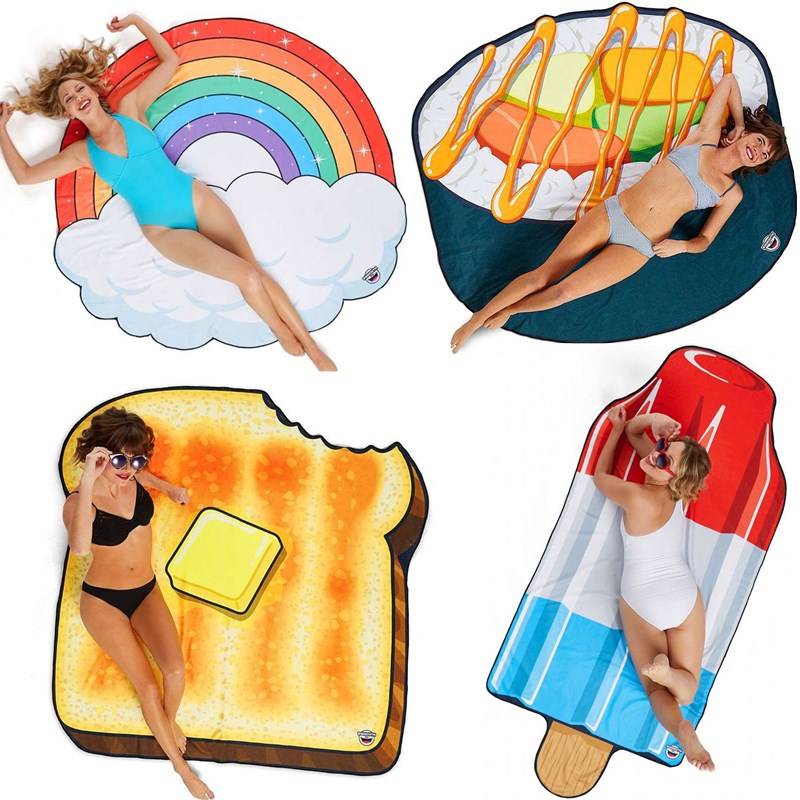 Beach towel outdoor portable ultra -light wild pad out of the cushion out of the light, light beach pad can fold the earth lawn pad