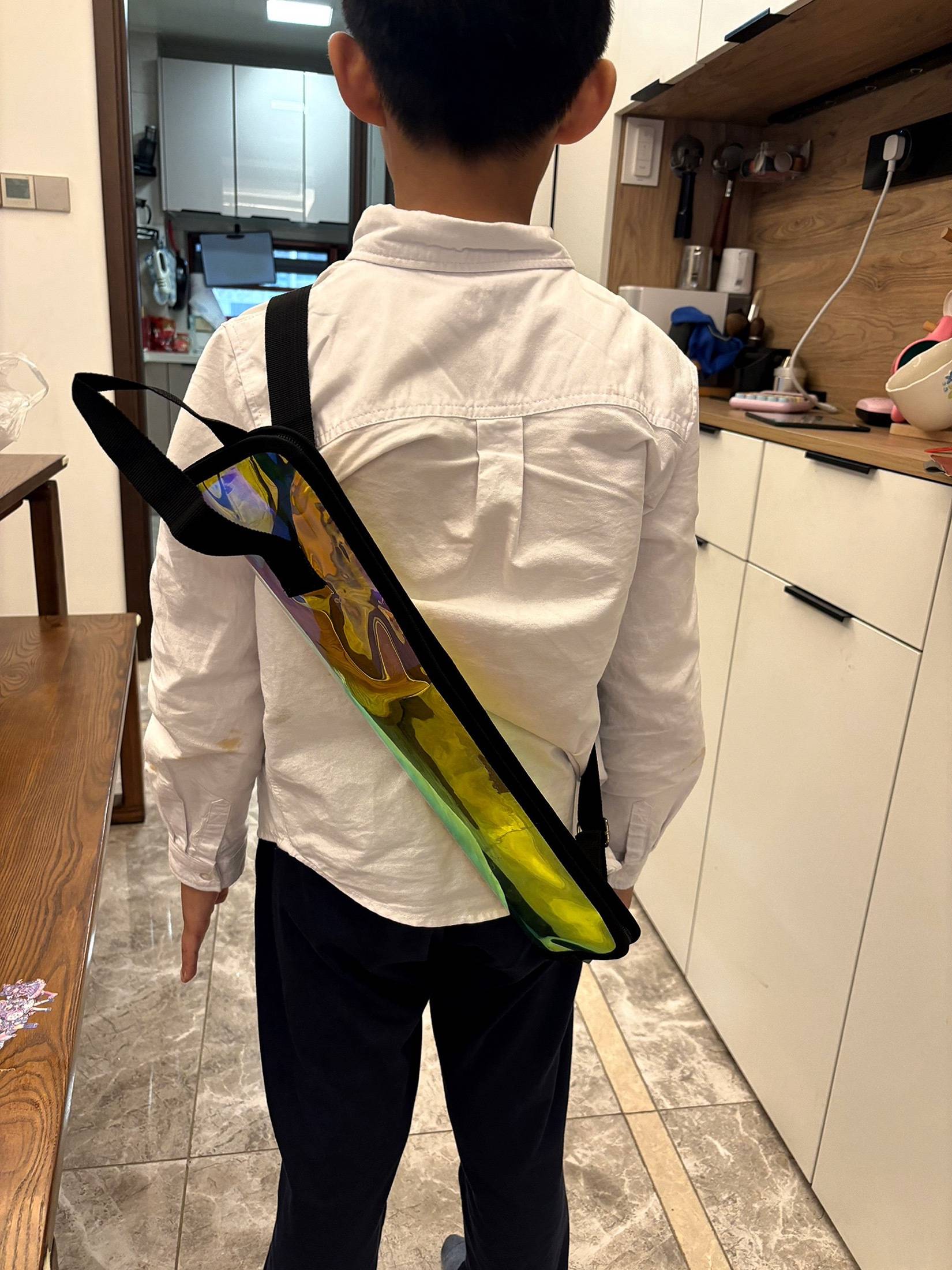 Promotion color transparent drum bars bangs bangs drumstick waterproof shoulders hand in hand hand in hand to lift 1 pair of drum hammer instrument bags