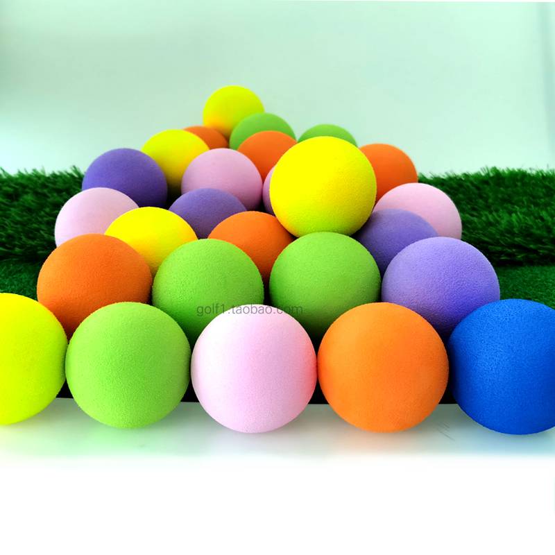 60mm golf balls indoor ball children's toys toy casinum toy ball foam ball entertainment EVA monochrome 6 color