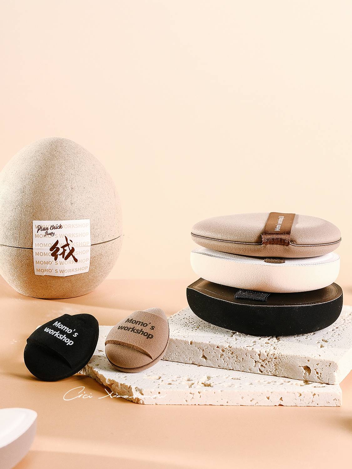 Multiple choices for custom -made base makeup tools!Maoji Momo ‘s workshop cotton sugar cushion powder puff