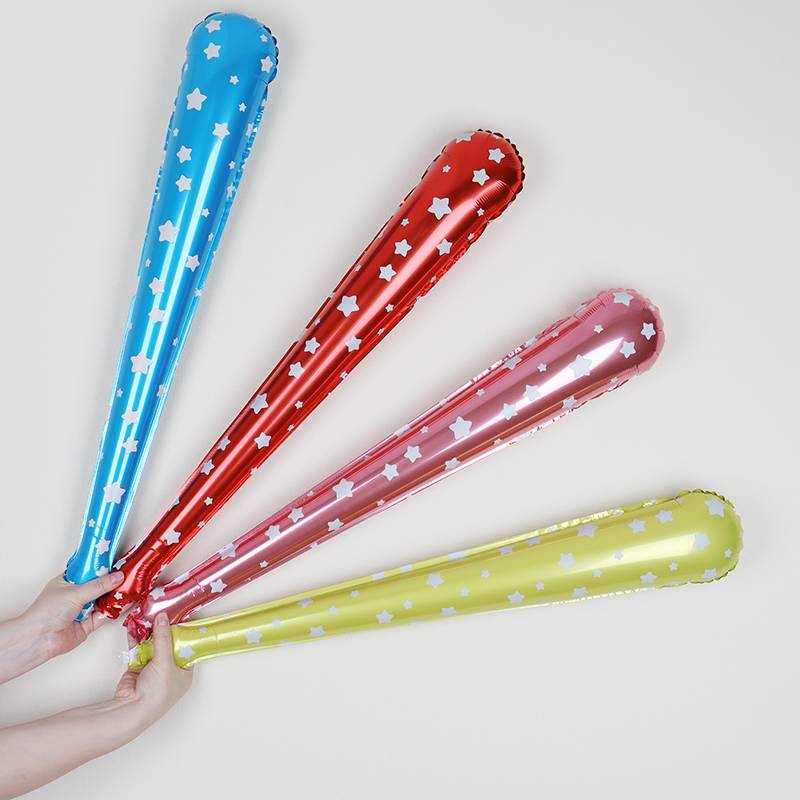 La La Bang Games Balloon Handheld Cross -Baste Fighting Baseball Super Bright Aluminum Film Cobbility Proter Proter Inflatable Basket Balloon