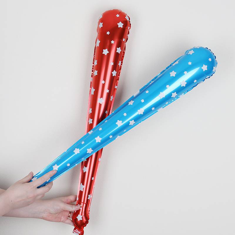 La La Bang Games Balloon Handheld Cross -Baste Fighting Baseball Super Bright Aluminum Film Cobbility Proter Proter Inflatable Basket Balloon