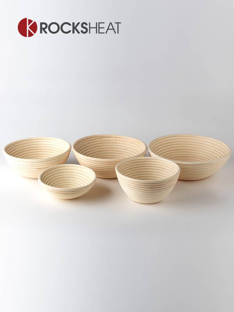 European bread fermented basket hand -made round oval vine basket cut noodle bread mold Proofing Basket
