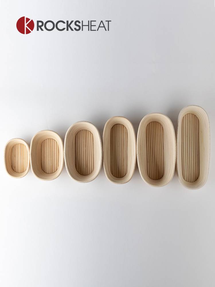 European bread fermented basket hand -made round oval vine basket cut noodle bread mold Proofing Basket