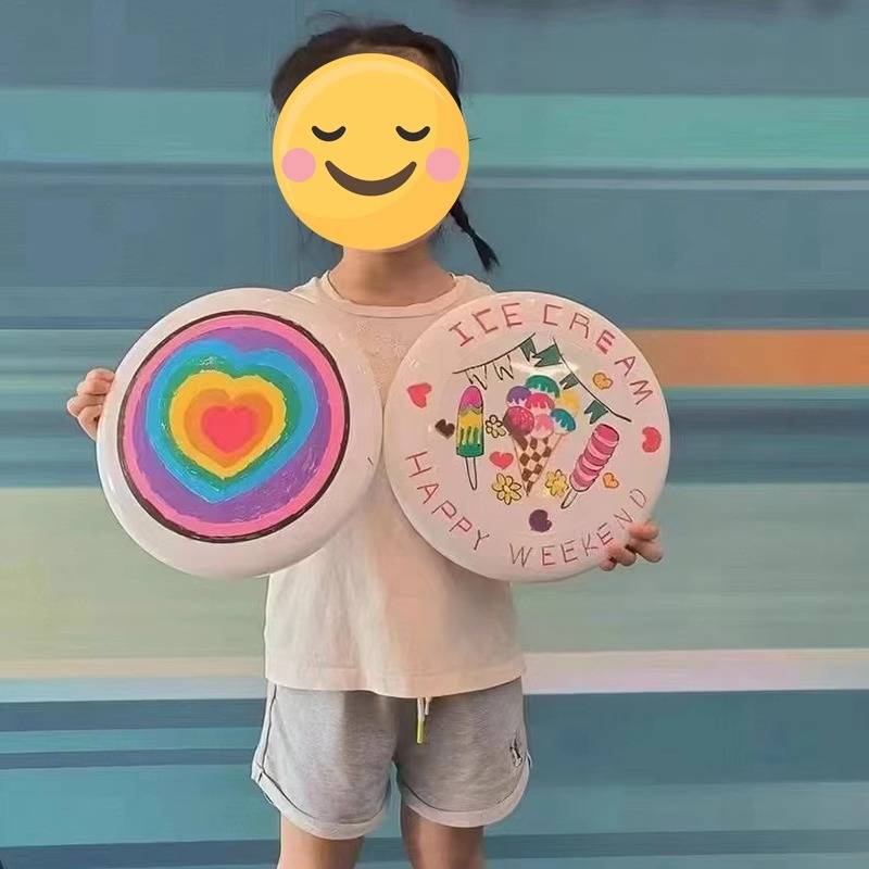 Blank Bai Fei DIY painted material bag outdoor children hand -throwing toy kindergarten handmade painting paint, graffiti parent -child