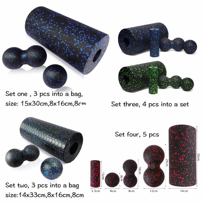 Antfit peanut ball foam a shaft fascia ball yoga ball shoulder and neck vertebrae deep muscle meridian sole massage ball