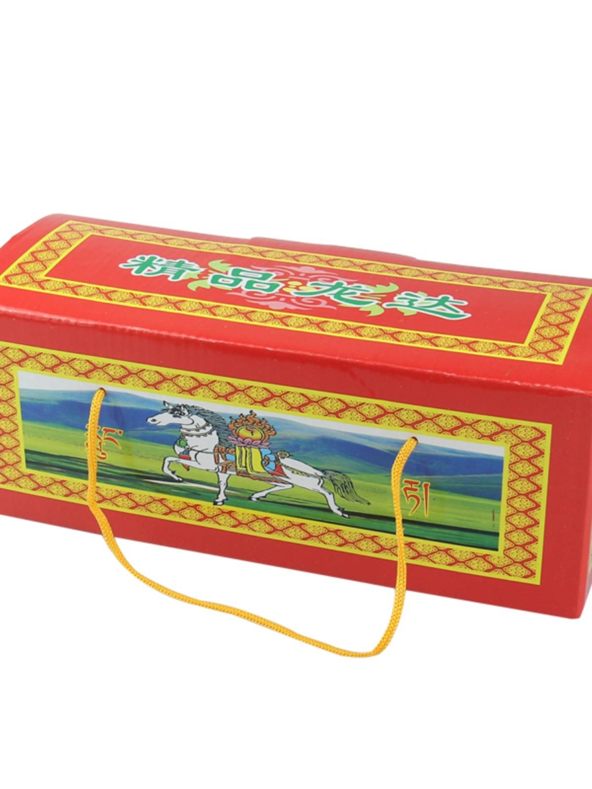 Tibetan troupe paper easily degrades the Tibetan Rhonda's pontoon flag, the tungdar rice mass box