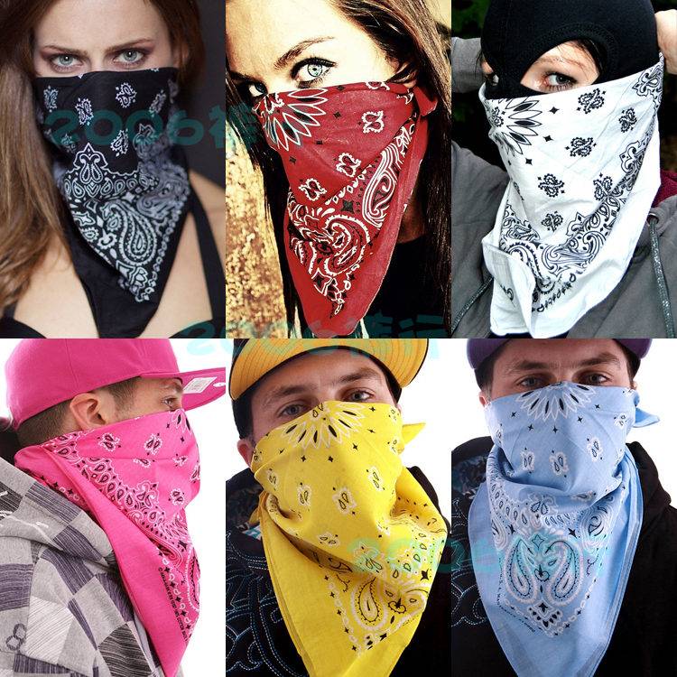 Red Rose Poor Skeleton Cotton Grand Scarf Head Scarf Banded with Street Dance Men and Women Hip -Hop Scarf Baste Multi -Towel