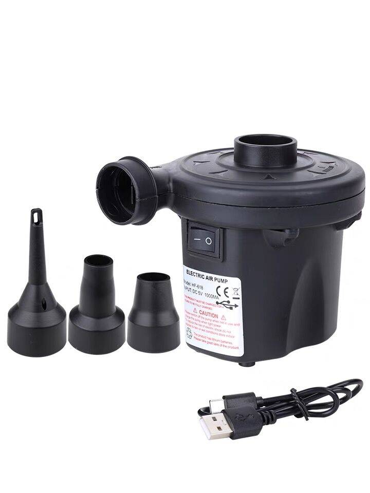 Outdoor lithium battery charged electric inflatable pump