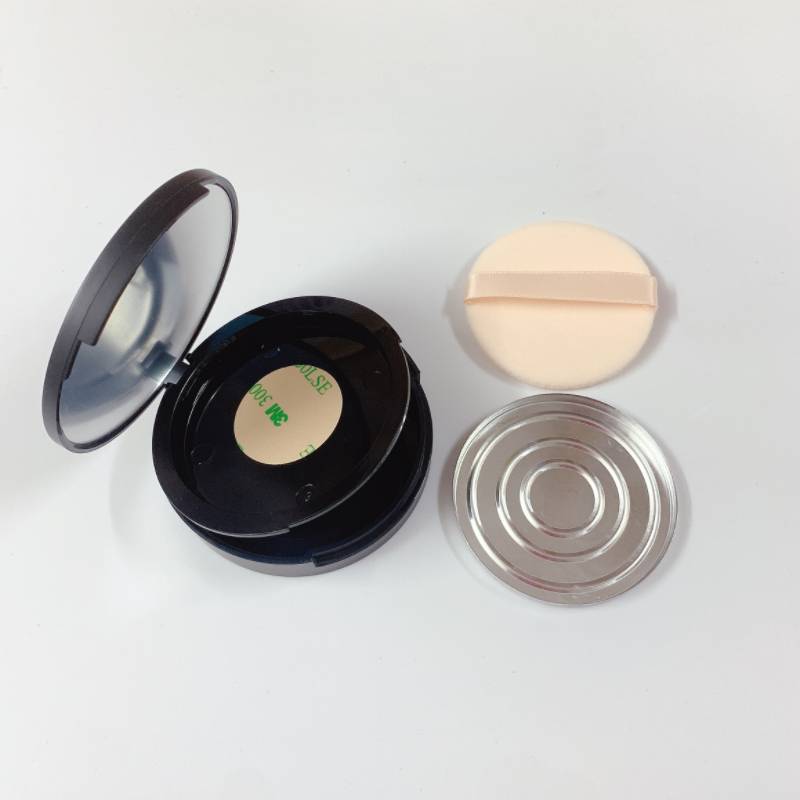 Double -layer powder empty box+aluminum plate+powder puff