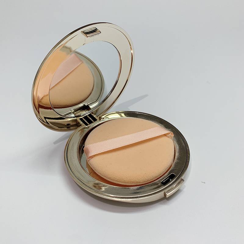 Golden ultra -thin powder empty box+1 implanted puff