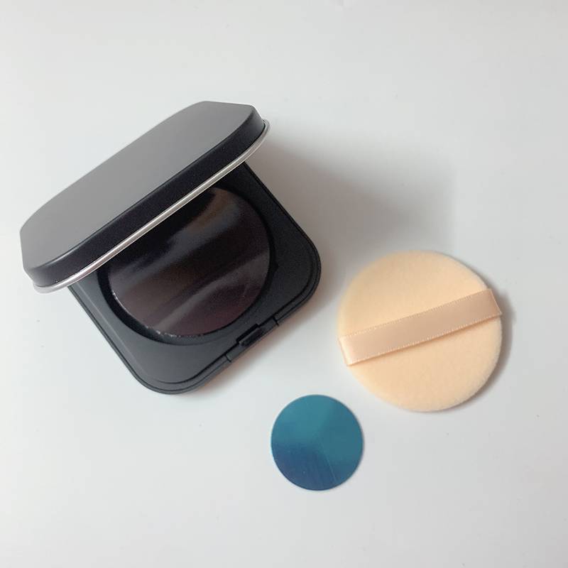 Square magnet powder empty box+iron sheet+puff