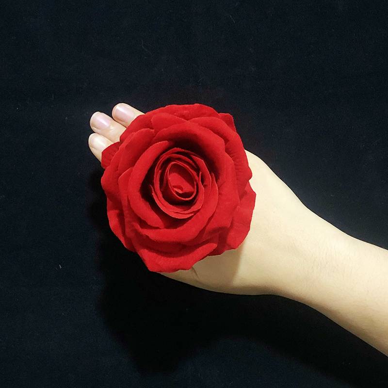 Xinjiang dance finger flower head flower hat flower dancing hand flower stage performance ring roses Xinjiang hat sending card flowers