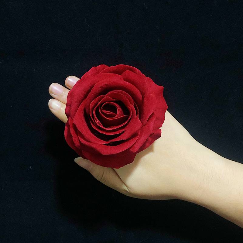 Xinjiang dance finger flower head flower hat flower dancing hand flower stage performance ring roses Xinjiang hat sending card flowers