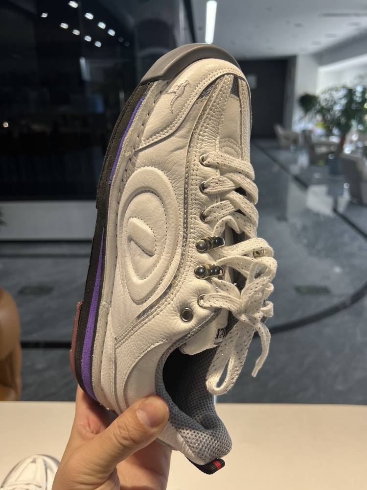 Purchasing model Korean direct hair dexter imported K.L kangaroo leather special bowling sneakers left and right foot shoes swap