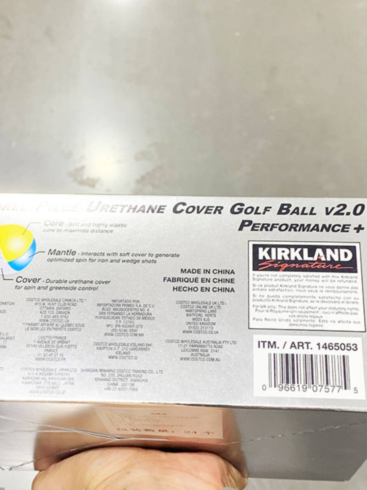 Purchase Costco Kirkland Golf Golf high -elastic three -layer ball total 24 Taylor Michard market customers