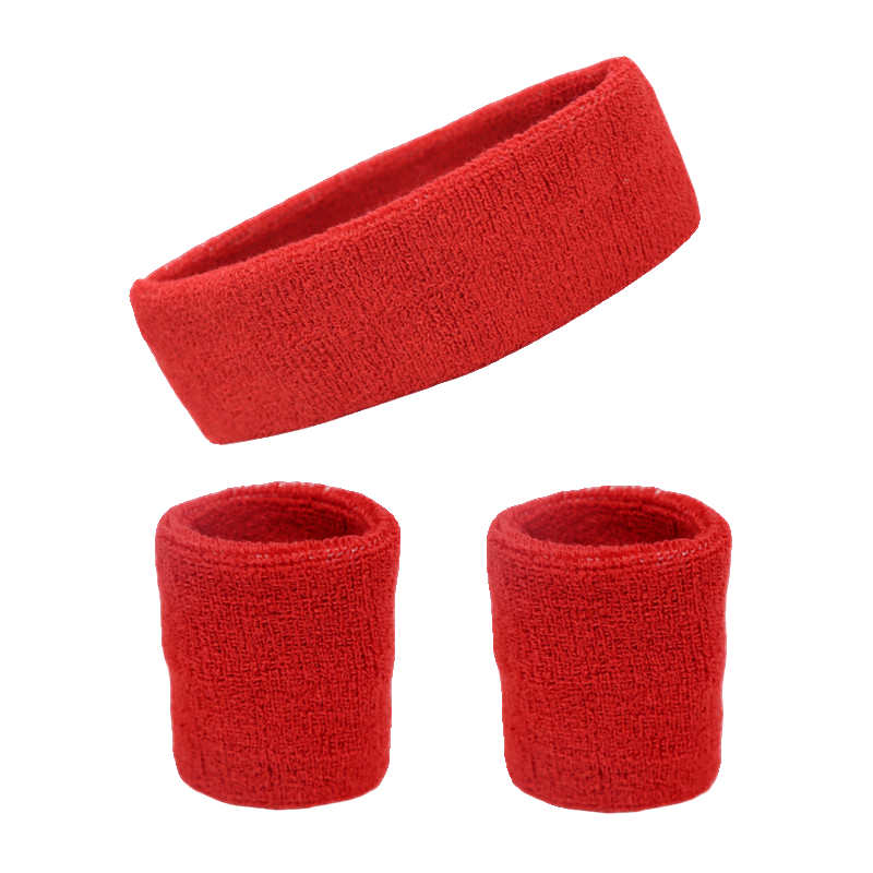 Children's adult color headband wrist care set performance protective gear running sports towel sweat -absorbing custom patterns