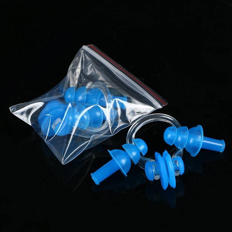 Swimming nose and ear plug [blue 1 set]