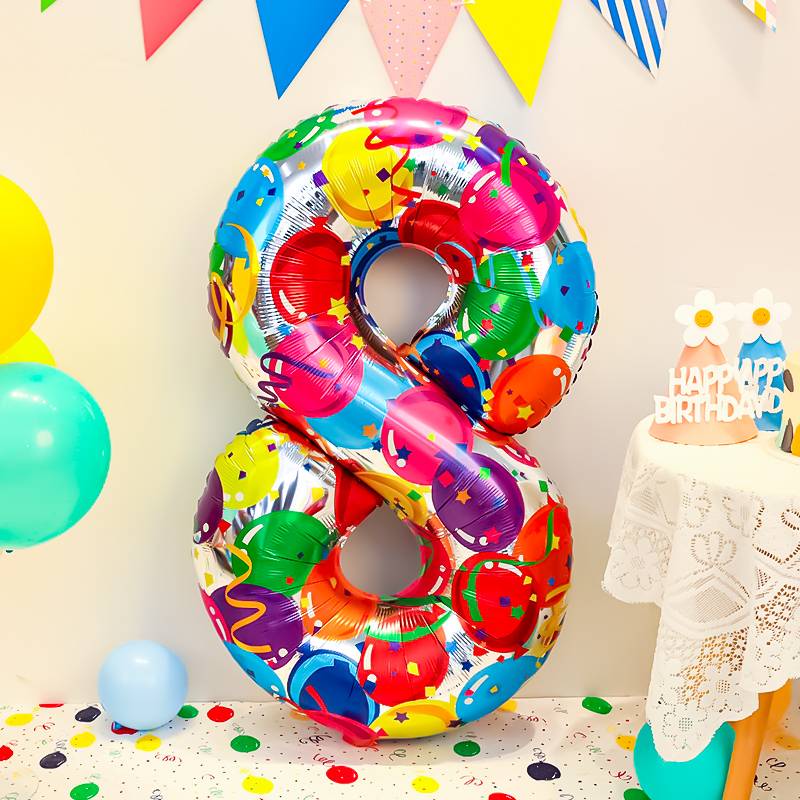 40 -inch colorful color balloon 8 [Taking 2 to get a punching cylinder]